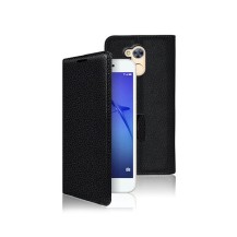 Etui Portefeuille Noir pour Huawei Honor 6A