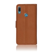 Etui portefeuille Zanae marron pour Huawei Y6 et Honor 8A