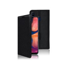 Étui portefeuille Zanae noir pour Galaxy A30 et A20