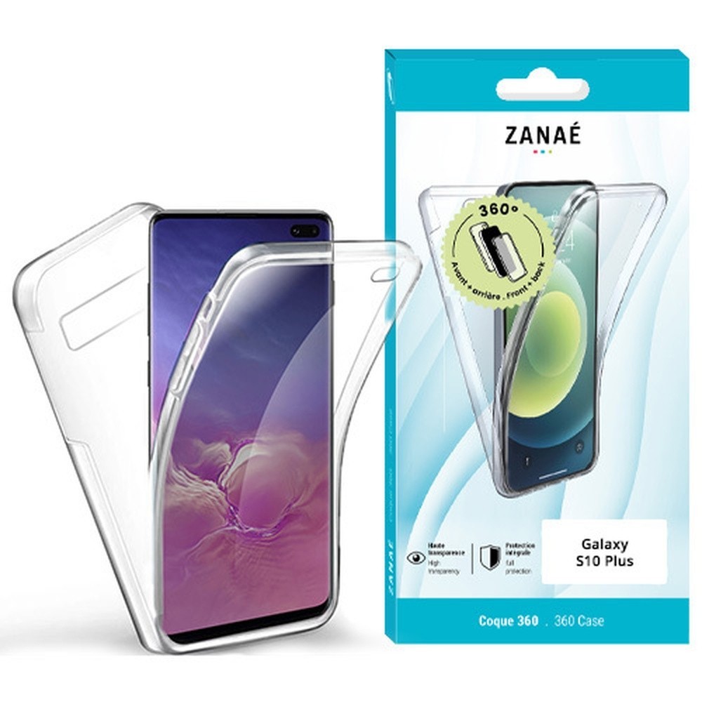 Coque 360 transparente pour Samsung Galaxy S10 Plus