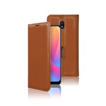 Étui portefeuille Zanae marron pour Xiaomi Redmi 8A
