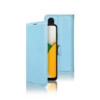 Étui Portefeuille Zanae bleu pour Samsung Galaxy A03 Core