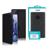 Étui portefeuille Zanae noir pour Xiaomi Mi 11T