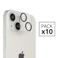 Pack de 10 verres trempés transparents pour caméra iPhone 13 et 13 mini