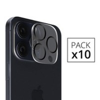 Pack de 10 verres trempés caméra transparents pour iPhone 16/16 Plus