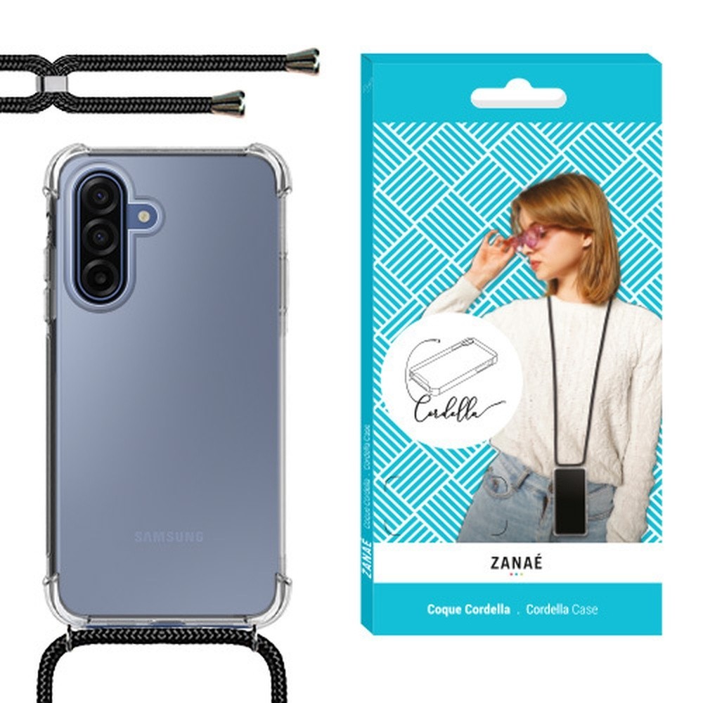 Coque transparente Cordella avec cordon pour Galaxy A17