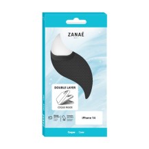 Coque Double Layer iPhone 14 en noir élégante et antichoc