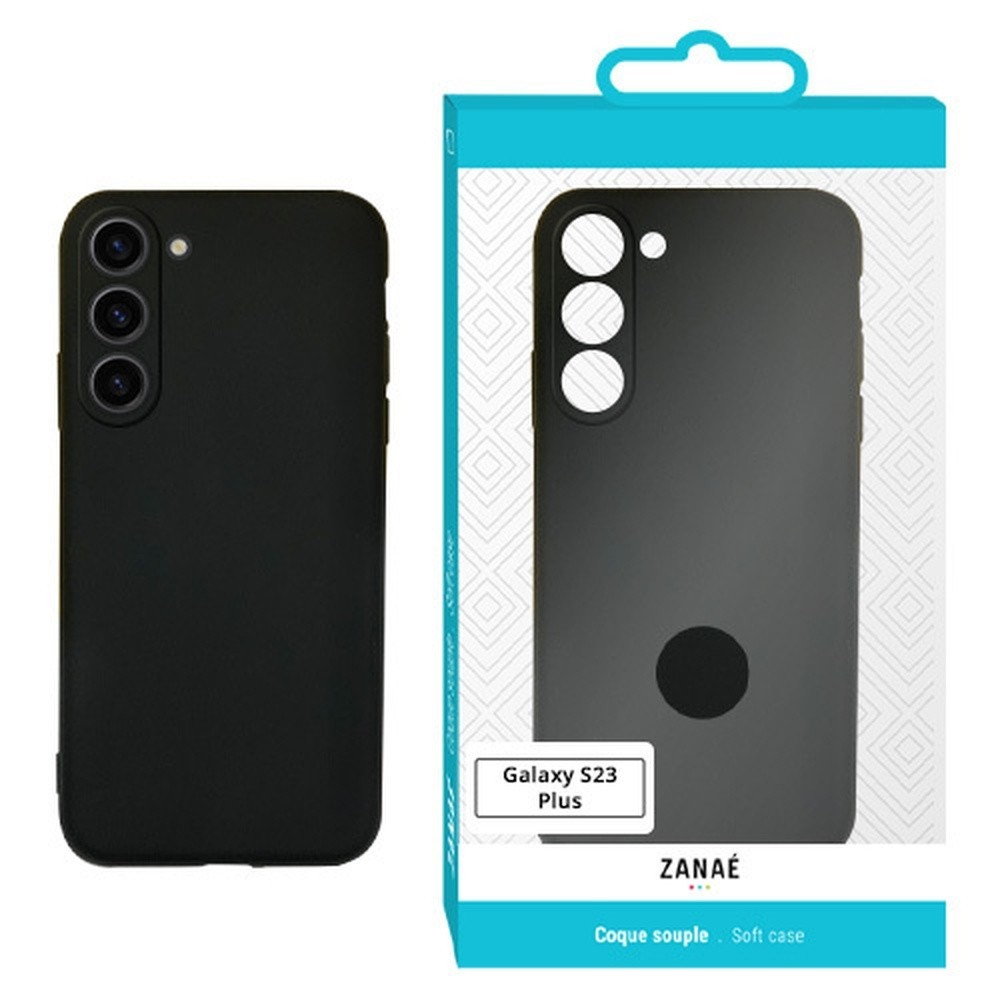 Coque Zanae Color noire pour Galaxy S23 Plus