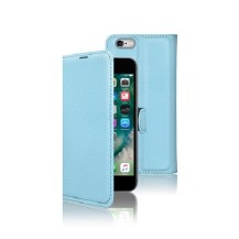 Étui portefeuille bleu clair pour iPhone 6 et 6s