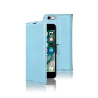 Étui portefeuille bleu clair pour iPhone 6 et 6s