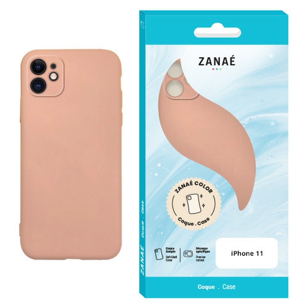 Coque Zanae Color pour iPhone 11 Rose