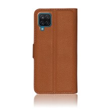 Étui Portefeuille Zanae Marron pour Samsung Galaxy A12/M12
