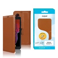 Etui Portefeuille Zanae pour Galaxy Xcover 5 Marron