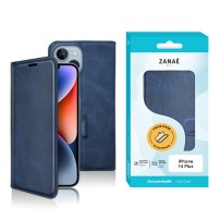 Étui Portefeuille Zanae Columbia en Marine pour iPhone 14 Plus