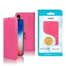 Étui portefeuille Zanae fushia pour iPhone X/XS