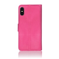 Étui portefeuille Zanae fushia pour iPhone X/XS
