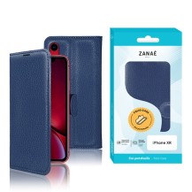 Étui Portefeuille Zanae pour iPhone XR Marine