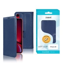 Étui Portefeuille Zanae pour iPhone XR Marine