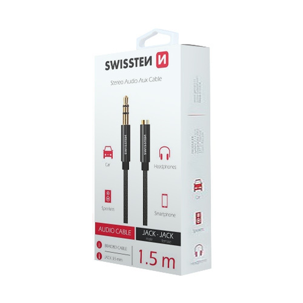 Câble textile audio Jack mâle/femelle 1