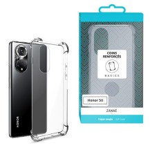 Coque en silicone transparente pour Honor 50 avec coins renforcés