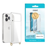 Coque transparente avec anneaux pour iPhone 17 Pro