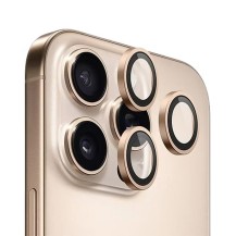 Verre trempé caméra doré pour iPhone 16e