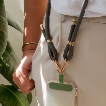 Cordon Liana universel de couleur kaki.