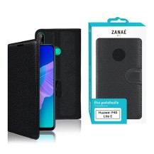 Etui portefeuille Zanae noir pour Huawei P40 Lite E
