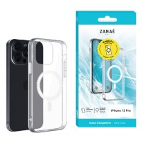 Coque transparente compatible MagSafe pour iPhone 15 Pro