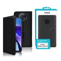 Etui Portefeuille Zanae Xiaomi Redmi Note 9T Noir