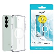 Coque transparente compatible MagSafe pour Galaxy S25