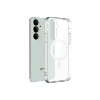 Coque transparente compatible MagSafe pour Galaxy S25