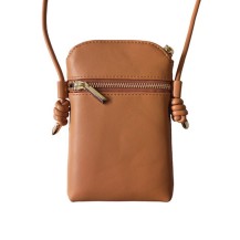 Crossbody Phone Bag couleur camel