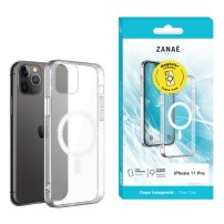 Coque transparente compatible MagSafe pour iPhone 11 Pro