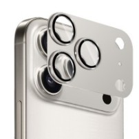 Verre trempé caméra effet métal pour iPhone 17 Pro