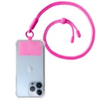 Cordon universel Color Block en rose fluo