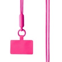 Cordon universel Color Block en rose fluo