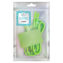 Cordon universel Color Block Vert Fluo en utilisation