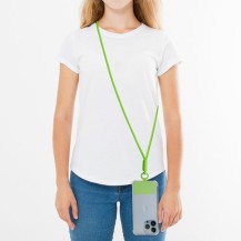 Cordon universel Color Block Vert Fluo en utilisation