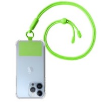 Cordon universel Color Block Vert Fluo en utilisation