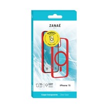 Image de la coque rouge compatible MagSafe pour iPhone 15