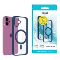 Coque MagSafe compatible iPhone 16 Plus coloris marine
