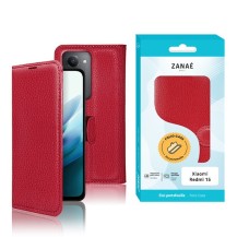 Image principale de l'étui portefeuille Zanae rouge pour Redmi 15