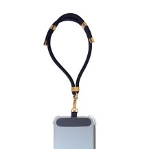 Chaine courte Layover Noir avec finition dorée