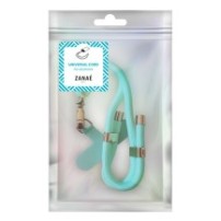 Chaîne courte Layover couleur menthe avec finition dorée