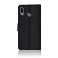 Etui portefeuille noir pour Honor Play