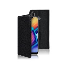 Etui portefeuille noir pour Honor Play