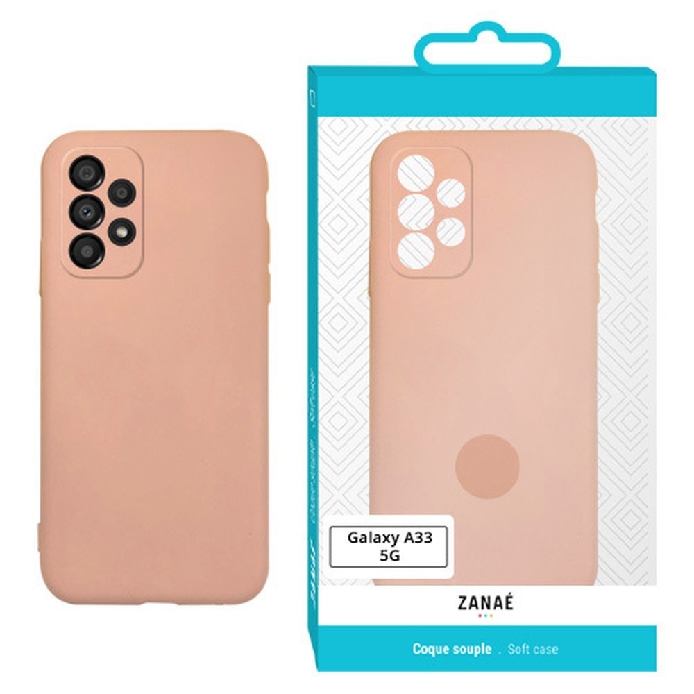 Coque Zanae Color rose pour Samsung Galaxy A33 5G