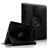 Étui rotatif noir pour Samsung Galaxy Tab S7/S8