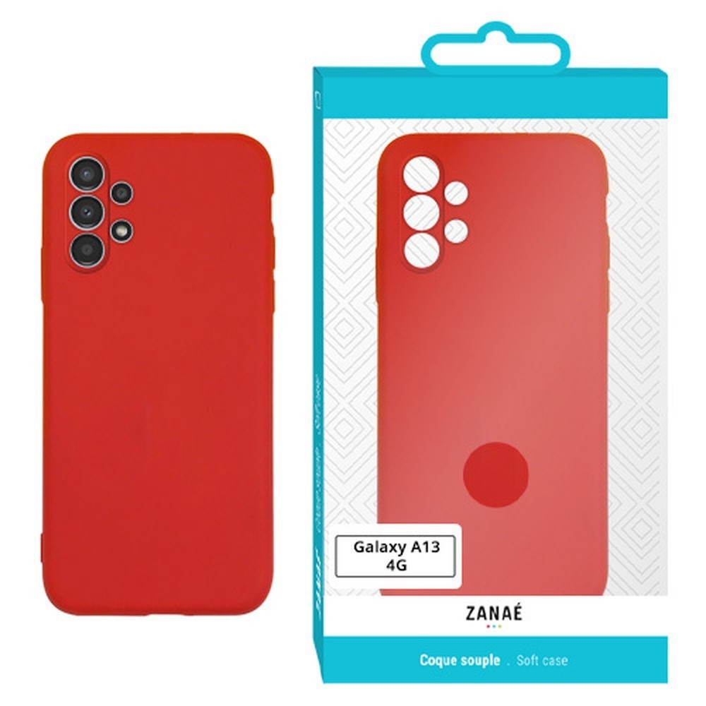Coque Zanae Color Rouge pour Galaxy A13 4G